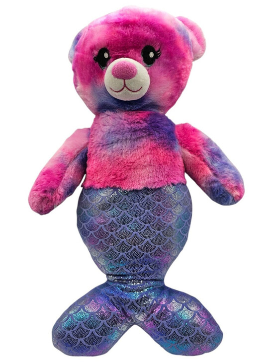 Other - Build-A-Bear Workshop Ocean Treasure Bear Mermaid Pink Purple Tail